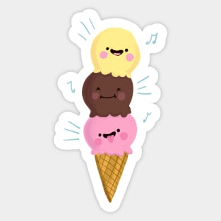 We All Scream For Ice Cream Sticker